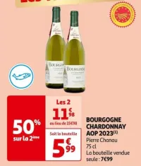 Auchan Hypermarché Bourgogne Chardonnay Aop 2023 Offres et Promotions