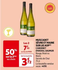 Auchan Hypermarché Muscadet Sèvre Et Maine Sur Lie Aop Offres et Promotions