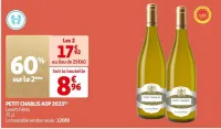 Auchan Hypermarché Petit Chablis Aop 2023 Offres et Promotions