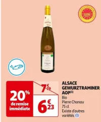 Auchan Hypermarché Alsace Gewurztraminer Aop Offres et Promotions