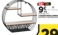 Centrakor L’ÉTAGÈRE MURALE MIRNA Offres et Promotions