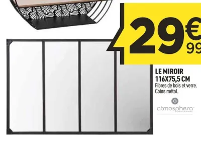 Centrakor LE MIROIR 116X75,5 CM Offres et Promotions