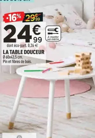 Centrakor LA TABLE DOUCEUR Offres et Promotions