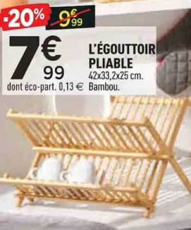 Centrakor L’ÉGOUTTOIR PLIABLE Offres et Promotions