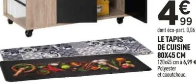 Centrakor LE TAPIS DE CUISINE 80x45 CM Offres et Promotions