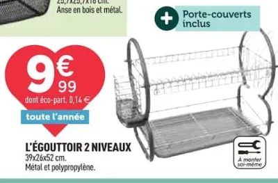 Centrakor L’ÉGOUTTOIR 2 NIVEAUX Offres et Promotions