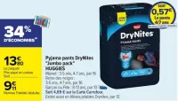 Carrefour Pyjama pants DryNites "Jumbo pack" Offres et Promotions