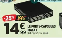 Centrakor LE PORTE-CAPSULES MAYAJ Offres et Promotions