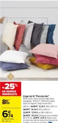 Carrefour Linge de lit "Percale bio" Offres et Promotions