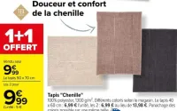 Carrefour Tapis "Chenille" Offres et Promotions