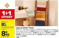 Carrefour Linge de toilette "Fancy" Offres et Promotions