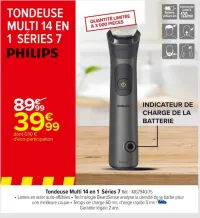 Carrefour Tondeuse Multi 14 en 1  Séries 7 Offres et Promotions