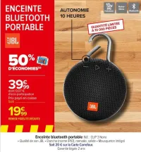 Carrefour Enceinte bluetooth portable Offres et Promotions