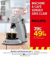 Carrefour Machine à café Senseo gris clair Offres et Promotions