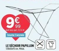 Centrakor LE SÉCHOIR PAPILLON Offres et Promotions