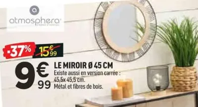 Centrakor LE MIROIR Ø 45 CM Offres et Promotions