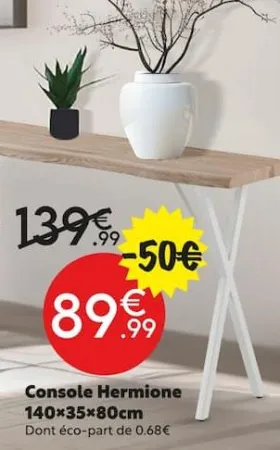 Maxi Bazar Console Hermione Offres et Promotions