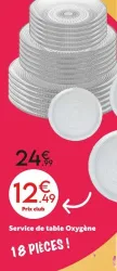 Maxi Bazar Service de table Oxygène Offres et Promotions