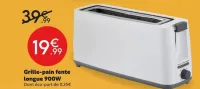 Maxi Bazar Grille-pain fente longue 900W Offres et Promotions