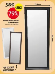 Maxi Bazar Grand miroir mural Offres et Promotions