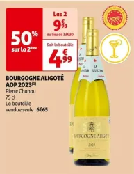 Auchan Hypermarché Bourgogne Aligoté Aop 2023 Offres et Promotions