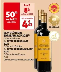 Auchan Hypermarché Blaye Côtes De Bordeaux Aop 2021 Offres et Promotions