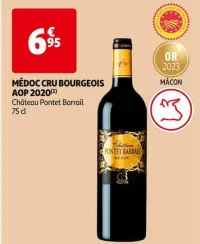 Auchan Hypermarché Médoc Cru Bourgeois Aop 2020 Offres et Promotions