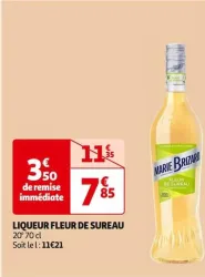 Auchan Hypermarché Liqueur Fleur De Sureau Offres et Promotions