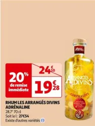 Auchan Hypermarché Rhum Les Arrangés Divins Adrénaline Offres et Promotions