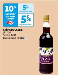 Auchan Hypermarché Crème De Cassis Offres et Promotions