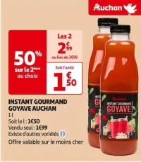 Auchan Hypermarché Instant Gourmand Goyave Auchan Offres et Promotions