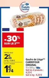 Carrefour Market Gaufre de Liège Offres et Promotions