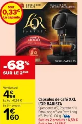 Carrefour Market Capsules de café XXL Offres et Promotions