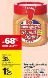 Carrefour Market Beurre de cacahuètes Offres et Promotions