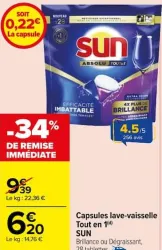 Carrefour Market Capsules lave-vaisselle Tout en 1 Offres et Promotions