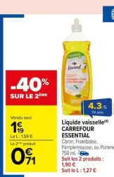 Carrefour Market Liquide vaisselle Offres et Promotions