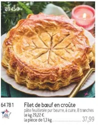 Picard Filet de bœuf en croûte Offres et Promotions