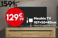 Maxi Bazar Meuble TV 107x50x40cm Offres et Promotions