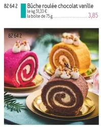 Picard Bûche roulée chocolat vanille Offres et Promotions