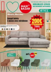 Prévisualisation de Catalogue du magasin Maxi Bazar du 02 décembre 2024 au 05 janvier 2025