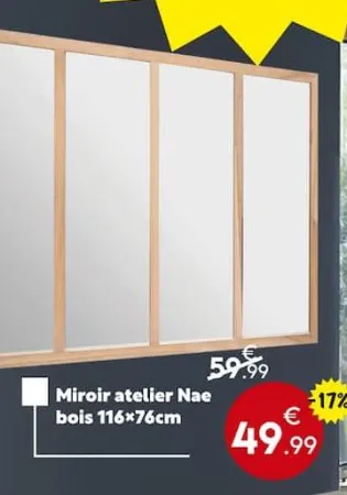 Maxi Bazar Miroir atelier Nae bois Offres et Promotions