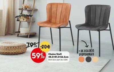 Maxi Bazar Chaise Stefi Offres et Promotions