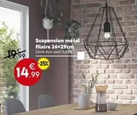 Maxi Bazar Suspension métal filaire Offres et Promotions