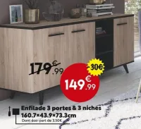 Maxi Bazar Enfilade 3 portes & 3 niches Offres et Promotions