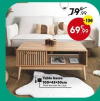 Maxi Bazar Table basse Offres et Promotions