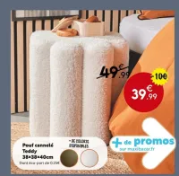 Maxi Bazar Pouf cannelé Offres et Promotions