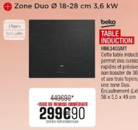 Extra Table induction Offres et Promotions