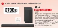 Extra Barre de son 3.1.1 S70TY Offres et Promotions