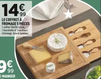 Centrakor Le coffret à fromage 5 pièces Offres et Promotions