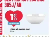 Centrakor Le bol mélangeur inox Offres et Promotions